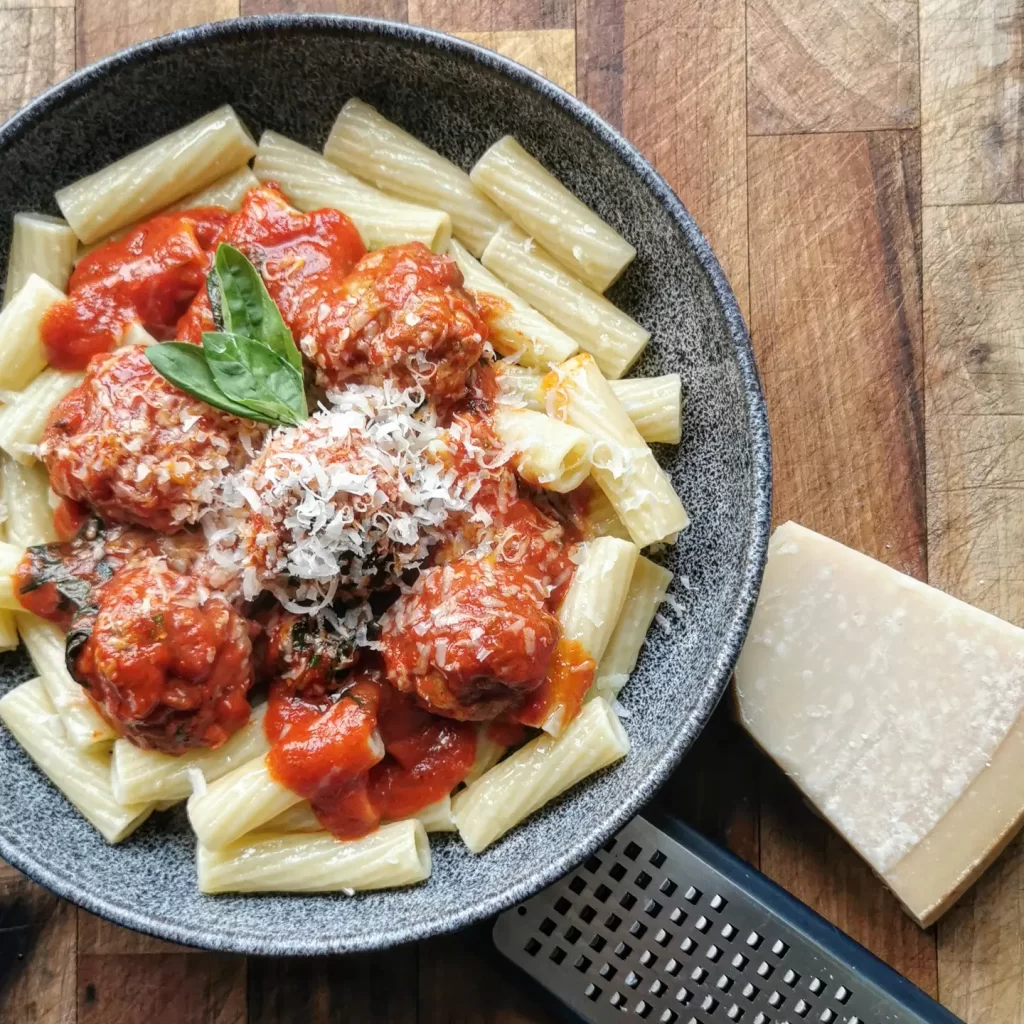 Sausage Meatballs with Basil, Fennel and Mutti Passata