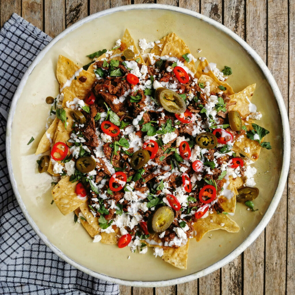Blanco Niño’s Slow Cooked Beef Chilaquiles