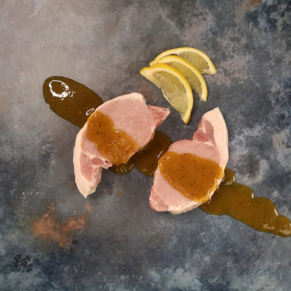 Pork Medallions In Lemon and Coriander Sauce