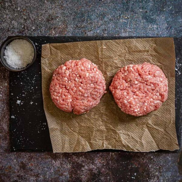 4 Pork and Apple Burgers